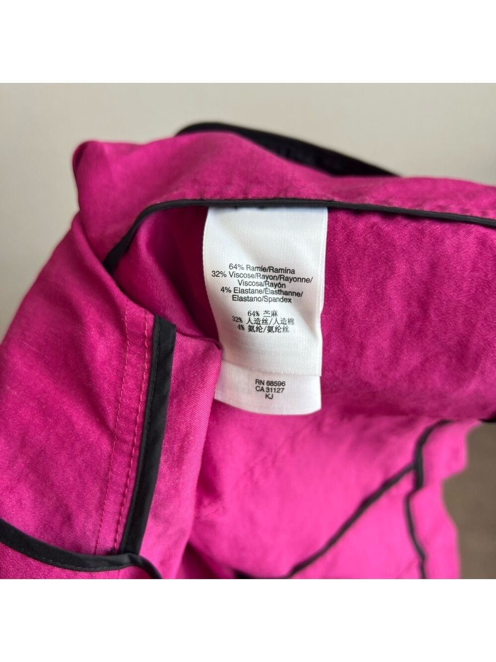 DKNY Fuchsia Pink Button-Front Jacket - Picture 5 of 7
